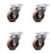 Service Caster 4 Inch High Temp Glass Filled Nylon Wheel Swivel Top Plate Caster Set SCC SCC-20S414-GFNSHT-TP2-4 - alternate 1